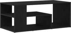 vidaXL Fekete Tölgy Kávéasztal 100x50x40 cm Fényes Fa (862629) (862629)