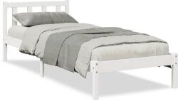vidaXL fehér tömör fenyő extra hosszú ágykeret matrac nélkül 90x210 cm (852431) (852431)