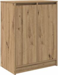 vidaXL kézműves tölgy szerelt fa cipősszekrény 57x34x76 cm (861876) (861876)