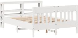 vidaXL fehér tömör fenyőfa ágy matrac nélkül 140 x 200 cm (3306265) (3306265)