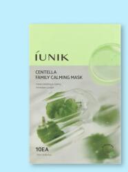 iUNIK Mască pentru față cu centella Centella Family Calming Mask - 25 ml * 10 buc Masca de fata