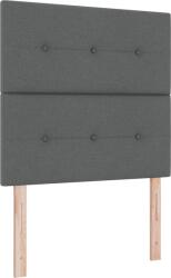 vidaXL Ágykeret Matraccal & LED Sötétszürke 80x200 cm Szövet (3342824) (3342824)