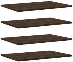 vidaXL 4 db barna tölgy színű szerelt fa fali polc 60 x 40 x 1, 5 cm (838247) (838247)