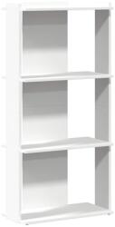 vidaXL Könyvespolc 3 szintes fehér 60x30x120 cm műfa (860265) (860265)