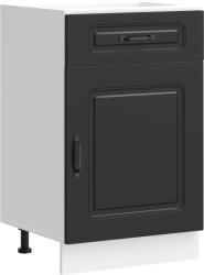 vidaXL Konyhai alapszekrény Kalmar fekete színű műfa (853478) (853478)