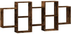 vidaXL füstös tölgy színű szerelt fa fali polc 159 x 18 x 65 cm (853213) (853213)