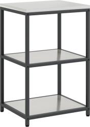 vidaXL Konyhai tárolópolc Ezüst 60 x 50 x 92 cm Rozsdamentes acél (874965) (874965)