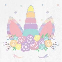 PartyPal Papírszalvéta Unicorn, 10 db, 16 × 16 cm - Party Pal (512330)