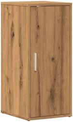 vidaXL 2 db kézműves tölgy színű szerelt fa cipőszekrény 32x35x70 cm (856707) (856707)