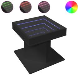 vidaXL fekete szerelt fa dohányzóasztal 50 x 50 x 45 cm (847561) (847561)