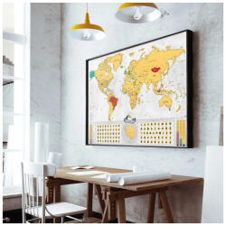  Kaparós világtérkép - Blanc kiadás arany XL - gold, angol nyelvű 90x60 cm