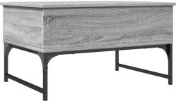 vidaXL szürke sonoma szerelt fa és fém dohányzóasztal 70 x 50 x 40 cm (845374) (845374)