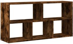 vidaXL füstös tölgy színű szerelt fa fali polc 100 x 25 x 50 cm (853276) (853276)