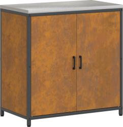 vidaXL Konyhai tárolószekrény Rozsdás 60 x 50 x 92 cm Viharvert acél (874988) (874988)