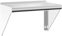 vidaXL ezüstszínű rozsdamentes acél falipolc 50 x 30 x 31 cm (30277) (30277)