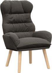 vidaXL Pihentető Szék Sötétszürke, Gyapjúhoz Hasonló Anyagból (42001883) (42001883)