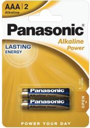 Panasonic 1.5V Alkáli AAA ceruza elem Alkaline Power (2db / csomag) (LR03APB/2BP) (LR03APB/2BP) (LR03APB/2BP)