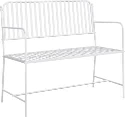 vidaXL Pad Fehér Fém 103.5 x 51.5 x 90 cm Tartós Kültéri pad (42008116) (42008116)