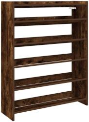 vidaXL füstös tölgy színű szerelt fa cipőtartó 80x25x100 cm (859900) (859900)