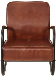 vidaXL barna valódi bőr fotel (359631) (359631)
