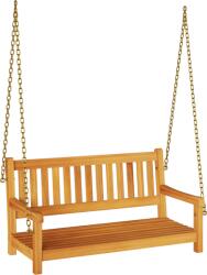 vidaXL 2-Fős Kerti Hinta Pad 110x56x58 cm Tömör Fa Akác (4105521) (4105521)