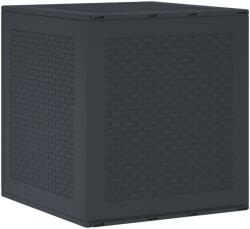 vidaXL Kerti Tárolódoboz Antracit 55x53x57 cm PP (870579) (870579)