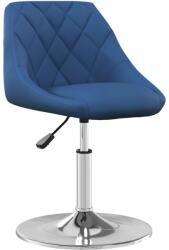 vidaXL 4 db kék bársony forgó étkezőszék (3088762) (3088762)