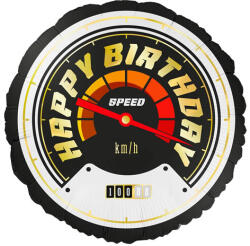 PartyPal Lufi, fólia, versenyautó km-óra, 45 cm