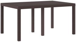 vidaXL Kültéri Asztal Barna Műanyag Nagy Könnyen kezelhető (871685) (871685)