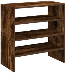 vidaXL 2 db füstös tölgy cipőtartó állvány halmozható 60 x 30 x 30, 5cm (858866) (858866)
