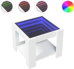 vidaXL fehér szerelt fa dohányzóasztal 53 x 53 x 45 cm (847539) (847539)