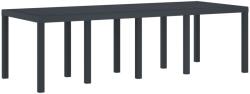 vidaXL Kerti Asztal Antracit 250x100x73 cm Poly Rattan (871692) (871692)