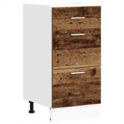 vidaXL Alsószekrény Régi fa 40x46x81, 5 cm Gépelt fa (854218) (854218)