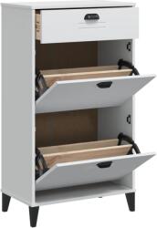 vidaXL VIKEN fehér tömör fenyőfa cipőszekrény (374926) (374926)