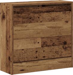 vidaXL Cipőtároló Régi Fa 60x21x57 cm Műszaki Fa (869099) (869099)