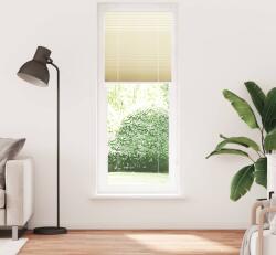 vidaXL pliszírozott redőny krém 70x200 cm szövetszélesség 69, 4 cm (4015307) (4015307)