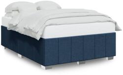 vidaXL kék szövet ágykeret matrac nélkül 160 x 200 cm (3284852) (3284852)