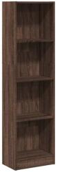 vidaXL barna tölgy színű szerelt fa könyvszekrény 40 x 24 x 143 cm (857789) (857789)