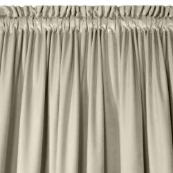 Eurofirany Velúr szalagfüggöny 140x270 puha bézs velvet Melanie (Zasłona na taśmie marszczącej)