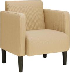 vidaXL világoszöld szürke kordbársony szövet kanapészék karfás szék (4100519) (4100519)