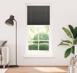 vidaXL pliszírozott redőny fekete 85x200 cm szövetszélesség 84, 4 cm (4015157) (4015157)