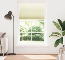 vidaXL pliszírozott redőny krém 120x200 cm szövetszélesség 119, 4 cm (4015317) (4015317)