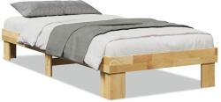 vidaXL ágykeret matrac nélkül 75x190 cm tömör fa tölgyfa (851956) (851956)