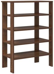 vidaXL barna tölgy színű szerelt fa cipőtartó 61x32x87, 5 cm (859857) (859857)