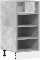 vidaXL betonszürke szerelt fa alsószekrény 40x44, 5x81, 5 cm (854205) (854205)