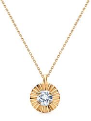 SAVICKI Кръгло колие, злато 585, бели диаманти, 0.1К, 42 см