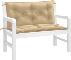vidaXL 2 db melange bézs szövet kerti padpárna 100 x 50 x 7 cm (4002589) (4002589)