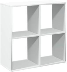 vidaXL fehér szerelt fa térelválasztó könyvespolc 69, 5x29x69, 5 cm (858003) (858003)