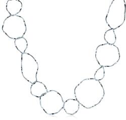 SAVICKI Сребърно колие с халки 96, 5 см