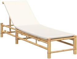 vidaXL bambusz napozóágy párnákkal 55x199x30 cm (4108226) (4108226)
